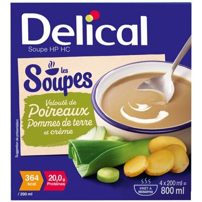 Delical Soupe Veloute Poireaux Pdt & Creme 4x200ml Delical Soupe Veloute Poireaux Pdt & Creme 4x200ml