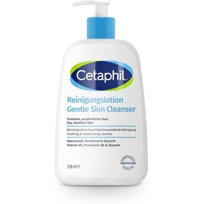 Cetaphil Nettoyant Doux pour Peau Sensible et Sèche - 236 ml Cetaphil Nettoyant Doux pour Peau Sensible et Sèche - 236 ml