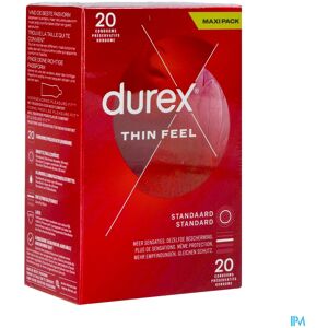 Durex Feel Thin Préservatifs - Latex Naturel, 20 pcs Durex Feel Thin Préservatifs - Latex Naturel, 20 pcs