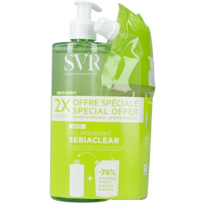 SVR Sebiaclear Gel Moussant 400ml - Nettoyant visage SVR Sebiaclear Gel Moussant 400ml - Nettoyant visage