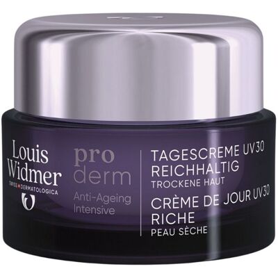 Louis Widmer Proderm Crème Riche Jour UV30 Avec Parfum 50ml Louis Widmer Proderm Crème Riche Jour UV30 Avec Parfum 50ml