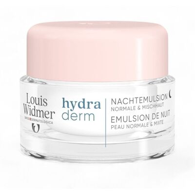 Louis Widmer Hydraderm Émulsion De Nuit Sans Parfum 50ml Louis Widmer Hydraderm Émulsion De Nuit Sans Parfum 50ml