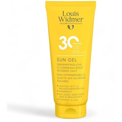 Louis Widmer Suncare Sun Gel 30 Avec Parfum 100ml Louis Widmer Suncare Sun Gel 30 Avec Parfum 100ml