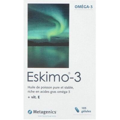 Metagenics Eskimo -3 500 mg Huile de Poisson Omega-3 - Complément Alimentaire Metagenics Eskimo -3 500 mg Huile de Poisson Omega-3 - Complément Alimentaire