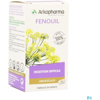 Arkopharma Fenouil Complément Alimentaire - Soutient une Digestion Saine Arkopharma Fenouil Complément Alimentaire - Soutient une Digestion Saine
