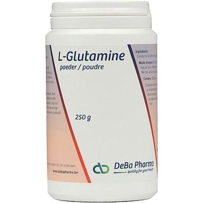 DEBA PHARMA L-Glutamine Poudre - Santé Intestinale & Muscles - 250g DEBA PHARMA L-Glutamine Poudre - Santé Intestinale & Muscles - 250g
