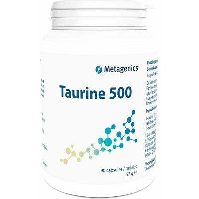 Taurine Metagenics 500mg Capsule - Supplément Taurine Metagenics 500mg Capsule - Supplément