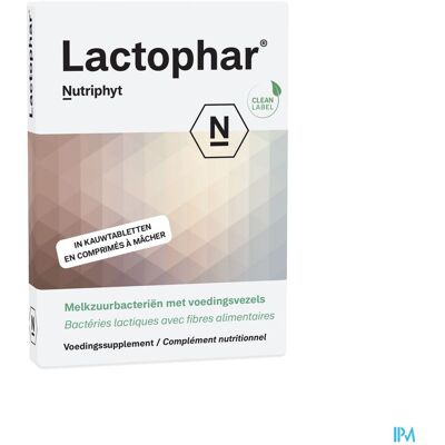 Nutriphyt Lactophar - 10 Mrd UFC Prébiotique Probiotique Nutriphyt Lactophar - 10 Mrd UFC Prébiotique Probiotique