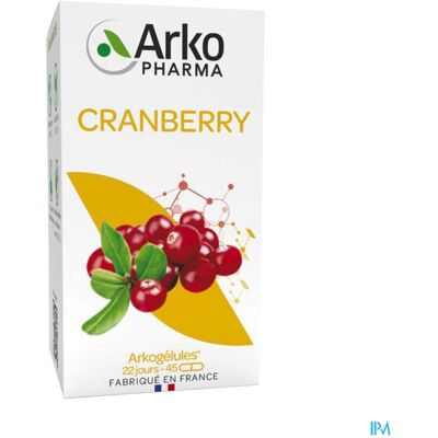 Arkopharma Arkogelules Cranberryne Vegetal 45 Arkopharma Arkogelules Cranberryne Vegetal 45