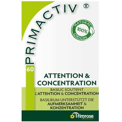 Primrose Primactiv - Capsules Attention & Concentration - 60 pcs Primrose Primactiv - Capsules Attention & Concentration - 60 pcs
