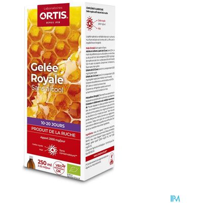 Ortis Gelee Royale Bio 250ml Ortis Gelee Royale Bio 250ml