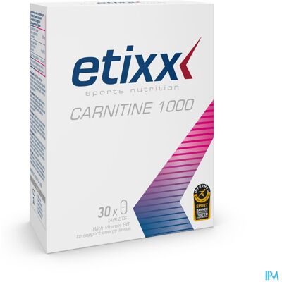 Etixx Carnitine 1000 - Support Énergétique - Transport des Graisses - Métabolisme Etixx Carnitine 1000 - Support Énergétique - Transport des Graisses - Métabolisme