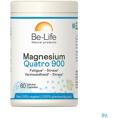 Be-life Magnésium Quatro 900 - Magnésium, B6, Capsules Résistantes - Complément Alimentaire Be-life Magnésium Quatro 900 - Magnésium, B6, Capsules Résistantes - Complément Alimentaire