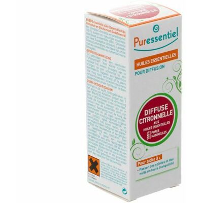 Diffusion d'Huiles Essentielles de Citronnelle - Puressentiel Diffusion d'Huiles Essentielles de Citronnelle - Puressentiel