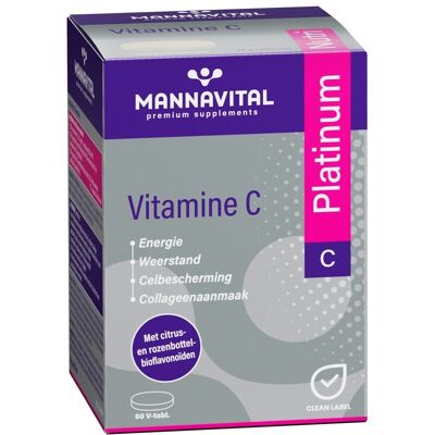 Mannavital Vitamine C Platinum - Soutien immunitaire Mannavital Vitamine C Platinum - Soutien immunitaire