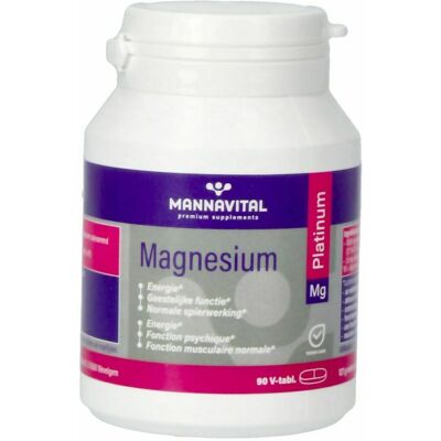 Mannavital Magnesium Platinum - Magnésium & Support Osseux et Nerveux Mannavital Magnesium Platinum - Magnésium & Support Osseux et Nerveux
