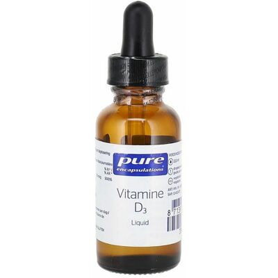 Pure Encapsulations Vitamine D3 Liquide - Supplément pour Os et Immunité Pure Encapsulations Vitamine D3 Liquide - Supplément pour Os et Immunité