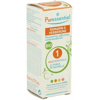 Huile Essentielle Bio Romarin à Verbénone - 5ml Huile Essentielle Bio Romarin à Verbénone - 5ml