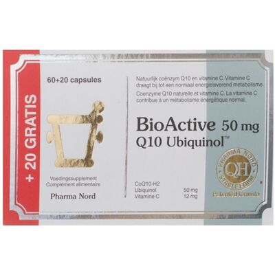 Pharma Nord BioActive Q10 50mg 60+20 Capsules Pharma Nord BioActive Q10 50mg 60+20 Capsules