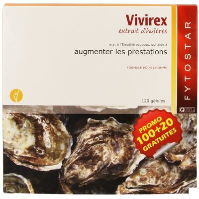 Fytostar Vivirex Extrait d'huîtres Maxi - Supplément alimentaire Fytostar Vivirex Extrait d'huîtres Maxi - Supplément alimentaire