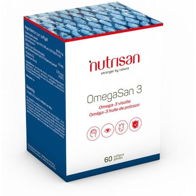 Nutrisan OmegaSan 3 - Soutien Cœur & Cerveau Nutrisan OmegaSan 3 - Soutien Cœur & Cerveau