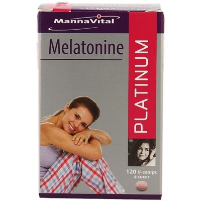 Mannavital Melatonine Platinum 120 Comprimés Fondants Mannavital Melatonine Platinum 120 Comprimés Fondants