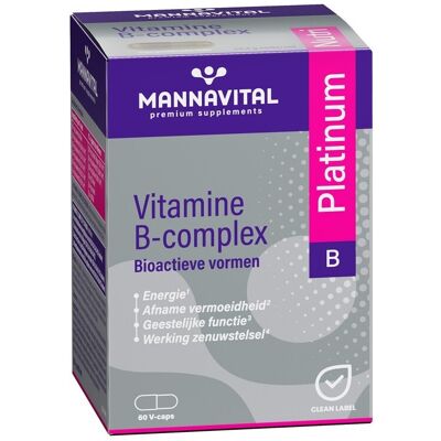 Mannavital Complexe de Vitamines B Platinum - Énergie, fatigue, cerveau et système nerveux Mannavital Complexe de Vitamines B Platinum - Énergie, fatigue, cerveau et système nerveux