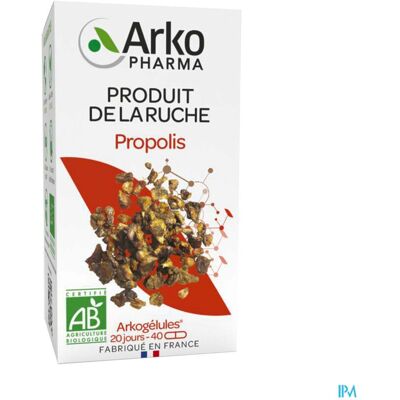 Arkopharma Propolis 40 Gélules - Soutien immunitaire & respiratoire Arkopharma Propolis 40 Gélules - Soutien immunitaire & respiratoire