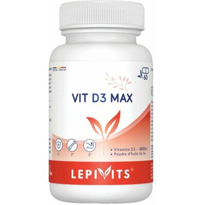 Vit D3 Max 3000ui Caps 60 Lepivits Vit D3 Max 3000ui Caps 60 Lepivits