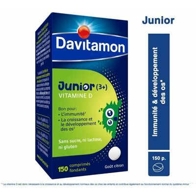 Davitamon Junior 3+ Vitamine D Comprimés - Croissance Osseuse Davitamon Junior 3+ Vitamine D Comprimés - Croissance Osseuse