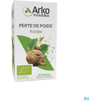 Complément de Konjac Arkopharma - Bio, 150 Gélules Végétales - Perte de poids Complément de Konjac Arkopharma - Bio, 150 Gélules Végétales - Perte de poids