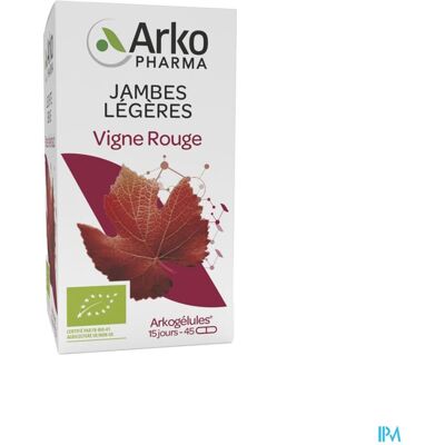 Arkopharma Arkogélules Vigne Rouge - Soutient la circulation - 45 capsules Arkopharma Arkogélules Vigne Rouge - Soutient la circulation - 45 capsules
