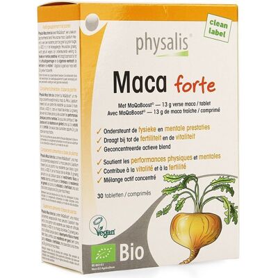 Physalis Maca Forte Bio 30 Comprimés - Complément alimentaire Physalis Maca Forte Bio 30 Comprimés - Complément alimentaire