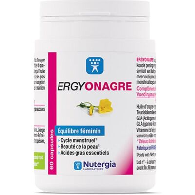 Nutergia Ergyonagre - Omega 6 - 60 Capsules - Complément alimentaire Nutergia Ergyonagre - Omega 6 - 60 Capsules - Complément alimentaire