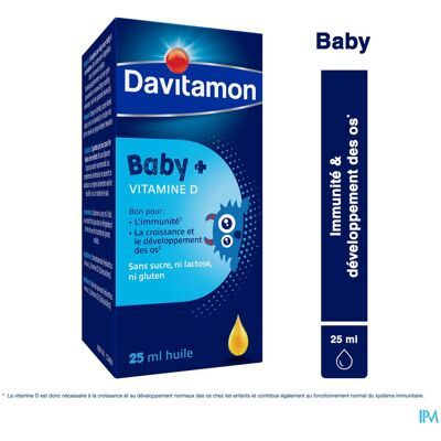 Davitamon Baby Huile de Vitamine D - Gouttes d'huile de vitamine D Davitamon Baby Huile de Vitamine D - Gouttes d'huile de vitamine D