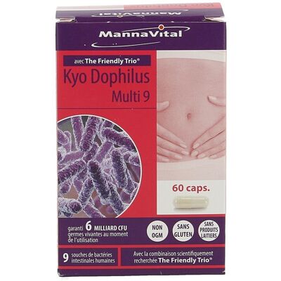 Mannavital Kyodophilus Multi 9 60 Gélules Mannavital Kyodophilus Multi 9 60 Gélules
