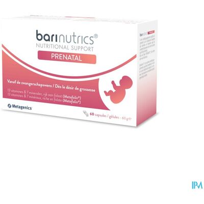 Metagenics Barinutrics Prenatal - Du souhait de grossesse à l'allaitement Metagenics Barinutrics Prenatal - Du souhait de grossesse à l'allaitement