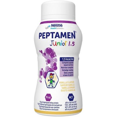 Nestle Peptamen Junior 1.5 Vanille 4x200ml Nestle Peptamen Junior 1.5 Vanille 4x200ml