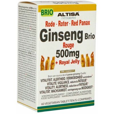 Altisa Ginseng Rouge Brio 500mg Comp 60 Altisa Ginseng Rouge Brio 500mg Comp 60