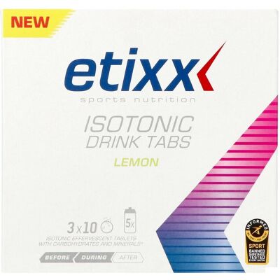 Comprimés effervescents Etixx Citron - Comprimés Sportifs Comprimés effervescents Etixx Citron - Comprimés Sportifs