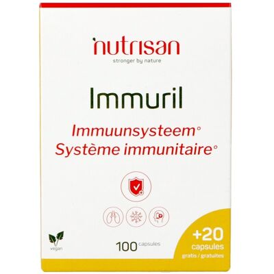 Immuril V-caps 100 + 20 Gratis Nutrisan Immuril V-caps 100 + 20 Gratis Nutrisan