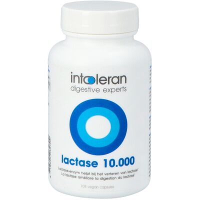 Intoleran Lactase 10.000 Capsules - Supplément Enzymes Lactase pour Intolérance au Lactose Intoleran Lactase 10.000 Capsules - Supplément Enzymes Lactase pour Intolérance au Lactose