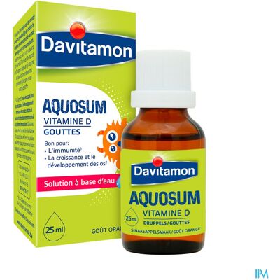Davitamon - Aquosum - Drops - 25 ml - Vitamin D supplement Davitamon - Aquosum - Drops - 25 ml - Vitamin D supplement