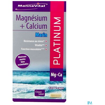 Mannavital Magnesium + Calcium Marin V-caps 120 Mannavital Magnesium + Calcium Marin V-caps 120