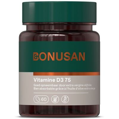 Bonusan Vitamine D3 75mcg/3000 60 Softcaps Bonusan Vitamine D3 75mcg/3000 60 Softcaps