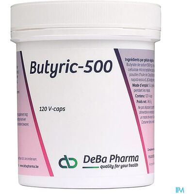 Debapharma Deba Pharma Butyric-500 120 Gélules Debapharma Deba Pharma Butyric-500 120 Gélules