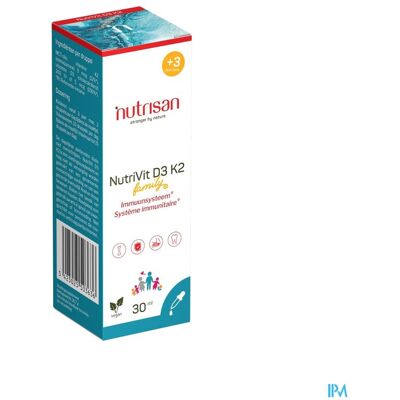 Nutrisan NutriVit D3 K2 Gouttes - Complément alimentaire Nutrisan NutriVit D3 K2 Gouttes - Complément alimentaire