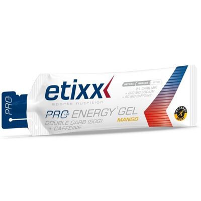 Etixx Double Carb Energy Gel Line + Caffeine Mango 12x60ml Etixx Double Carb Energy Gel Line + Caffeine Mango 12x60ml