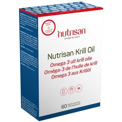 Nutrisan Oméga 3 De L'Huile De Krill 60 Gélules Nutrisan Oméga 3 De L'Huile De Krill 60 Gélules