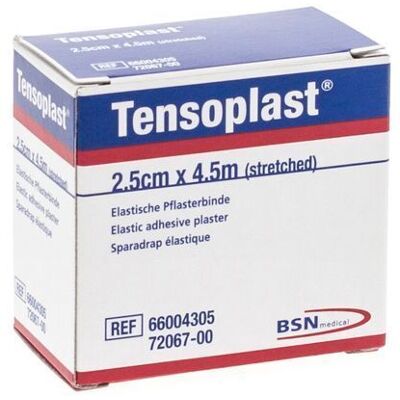 BSN Medical Tensoplast - Bande adhésive élastique 2,5cm x 4,5m BSN Medical Tensoplast - Bande adhésive élastique 2,5cm x 4,5m
